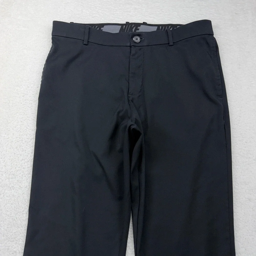 Nike Dri-FIT Standard Fit‎ Black Golf Pants Mens 34x34 Stretch Trousers